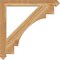 Ekena Millwork Merced Arts & Crafts Rough Sawn Bracket, Western Red Cedar, 4"W x 40"D x 40"H BKT04X40X40MRC03RWR - alternate 3